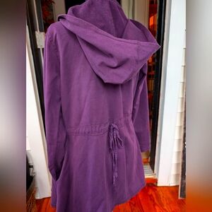 Keren Hart hooded cotton jacket, women's M, purple
